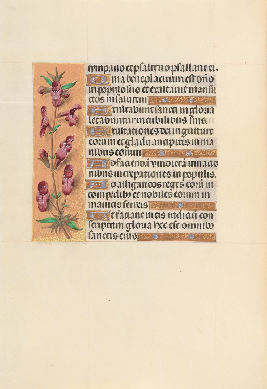 Hodiny královny Isabely Katolické, královny Španělska: Fol. 253v, c. 1500. od Master of the First Prayerbook of Maximillian