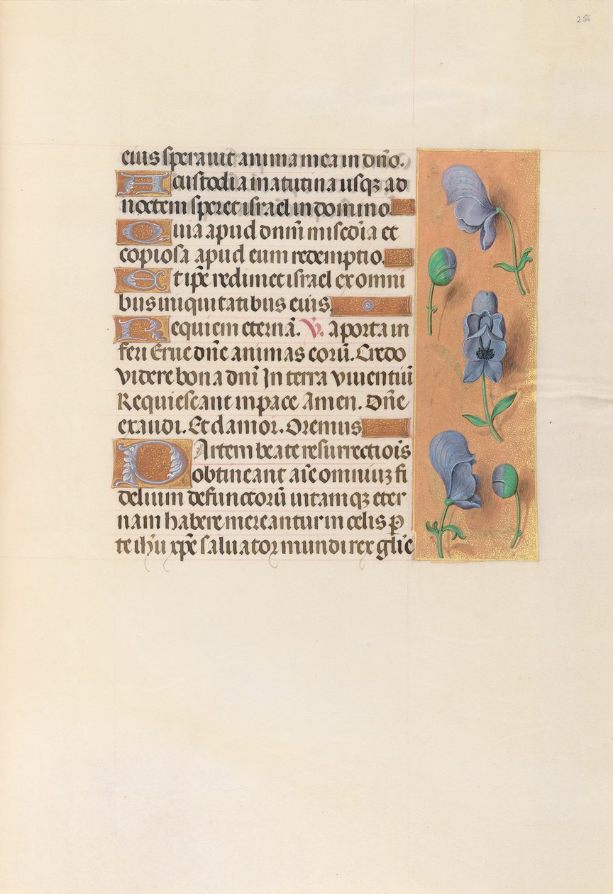 Hodiny královny Isabely Katolické, královny Španělska: Fol. 256r, c. 1500. od Master of the First Prayerbook of Maximillian
