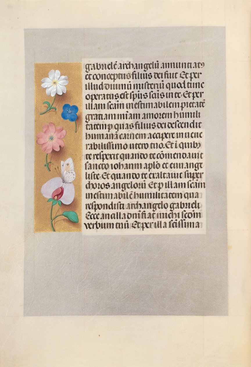 Hodiny královny Isabely Katolické, královny Španělska: Fol. 258v, c. 1500. od Master of the First Prayerbook of Maximillian
