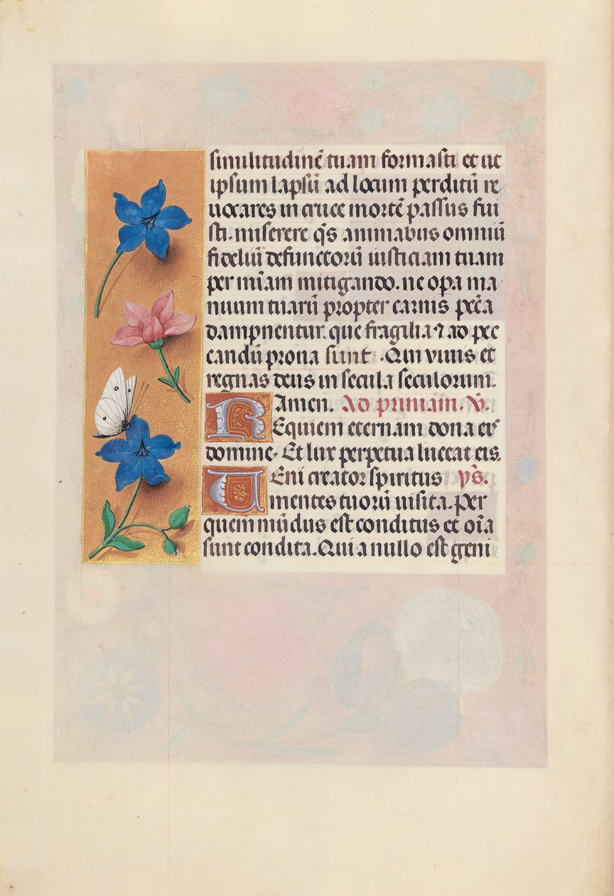 Hodiny královny Isabely Katolické, královny Španělska: Fol. 25V, c. 1500. od Master of the First Prayerbook of Maximillian