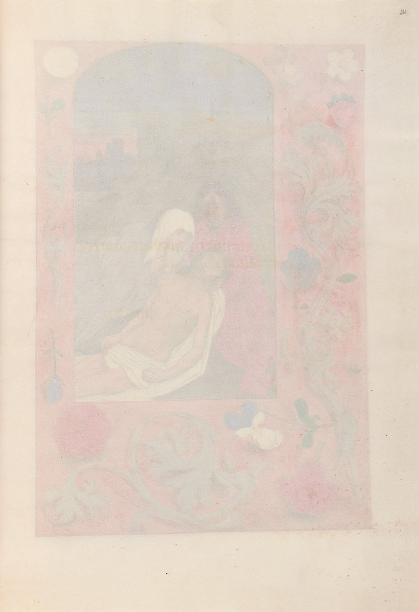 Hodiny královny Isabely Katolické, královny Španělska: Fol. 261r, c. 1500. od Master of the First Prayerbook of Maximillian