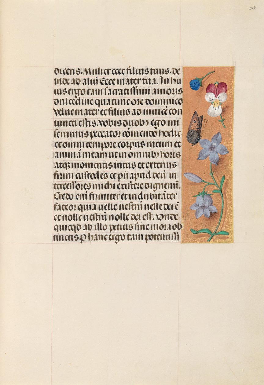 Hodiny královny Isabely Katolické, královny Španělska: Fol. 263r, c. 1500. od Master of the First Prayerbook of Maximillian
