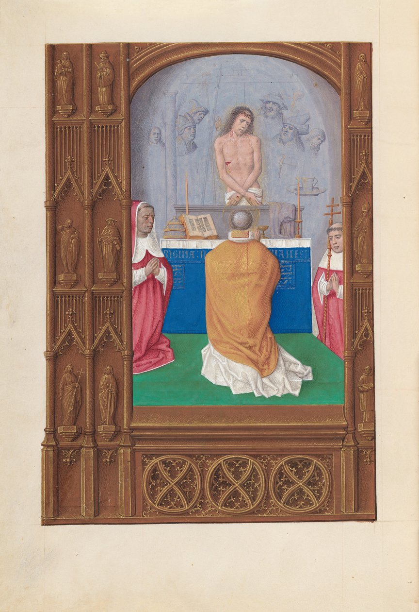 Hodiny královny Isabely Katolické, královny Španělska: Fol. 264v, mše sv. 1500. od Master of the First Prayerbook of Maximillian