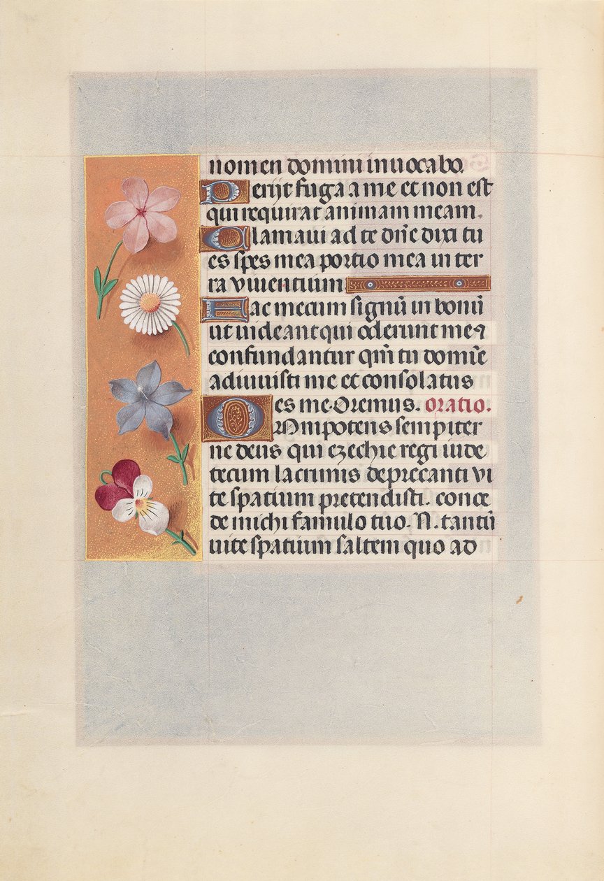 Hodiny královny Isabely Katolické, královny Španělska: Fol. 268v, c. 1500. od Master of the First Prayerbook of Maximillian