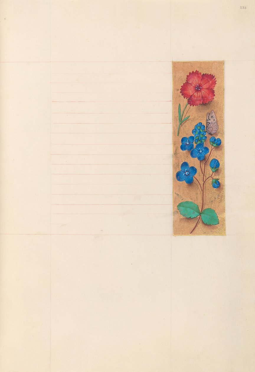 Hodiny královny Isabely Katolické, královny Španělska: Fol. 277r, c. 1500. od Master of the First Prayerbook of Maximillian