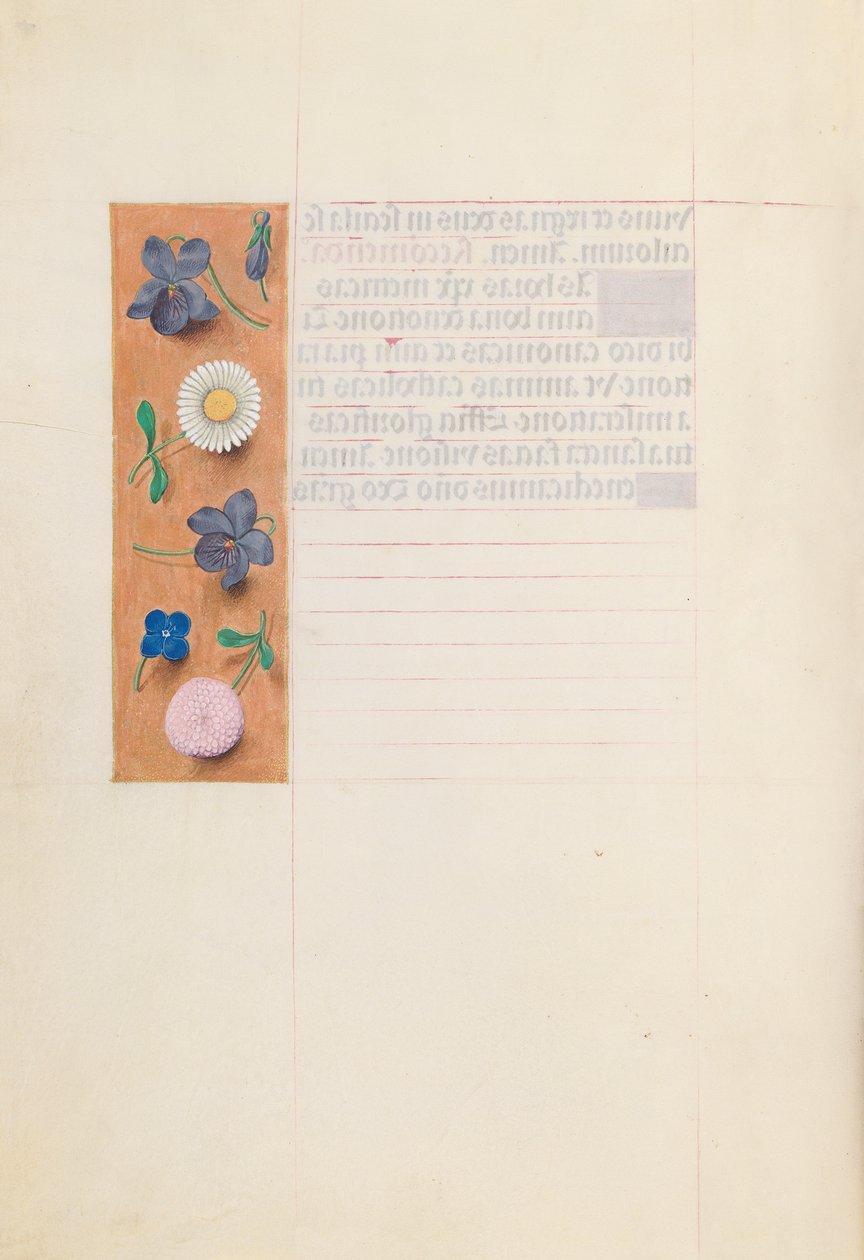 Hodiny královny Isabely Katolické, královny Španělska: Fol. 30v, c. 1500. od Master of the First Prayerbook of Maximillian