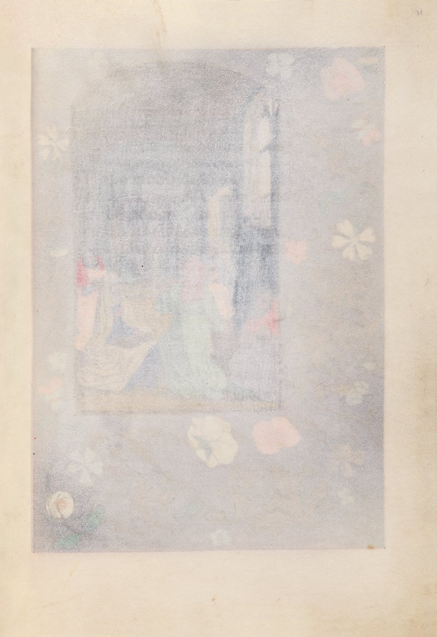Hodiny královny Isabely Katolické, královny Španělska: Fol. 31r, c. 1500. od Master of the First Prayerbook of Maximillian