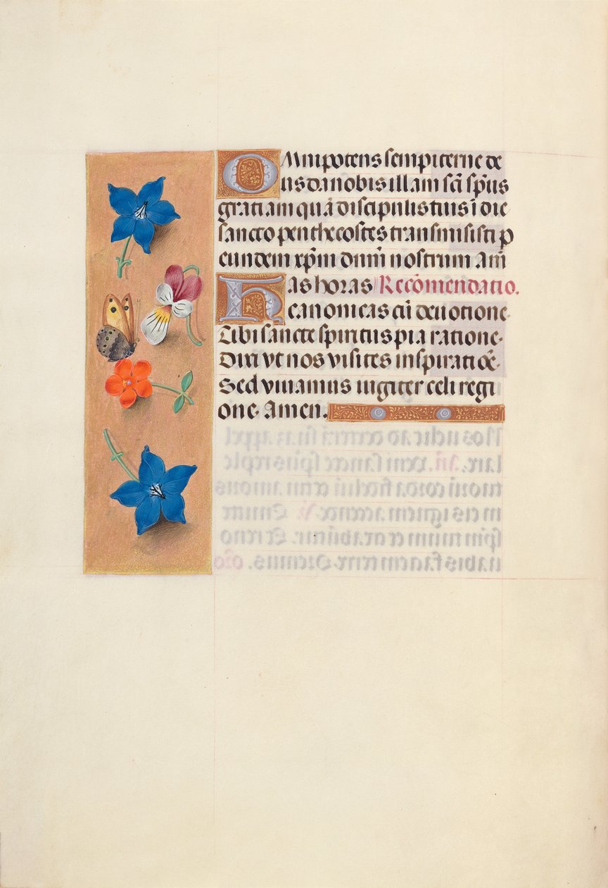 Hodiny královny Isabely Katolické, královny Španělska: Fol. 36v, c. 1500. od Master of the First Prayerbook of Maximillian
