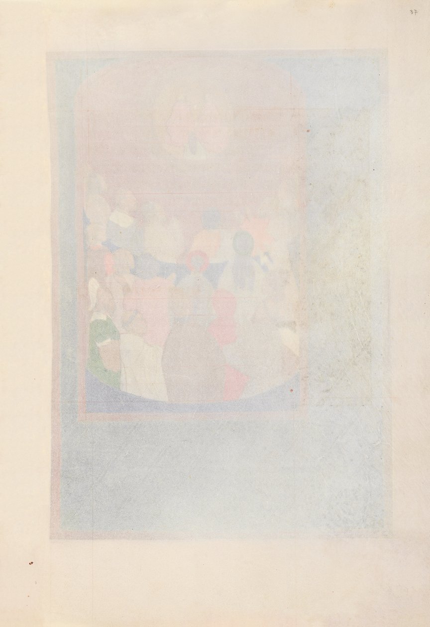 Hodiny královny Isabely Katolické, královny Španělska: Fol. 37r, c. 1500. od Master of the First Prayerbook of Maximillian
