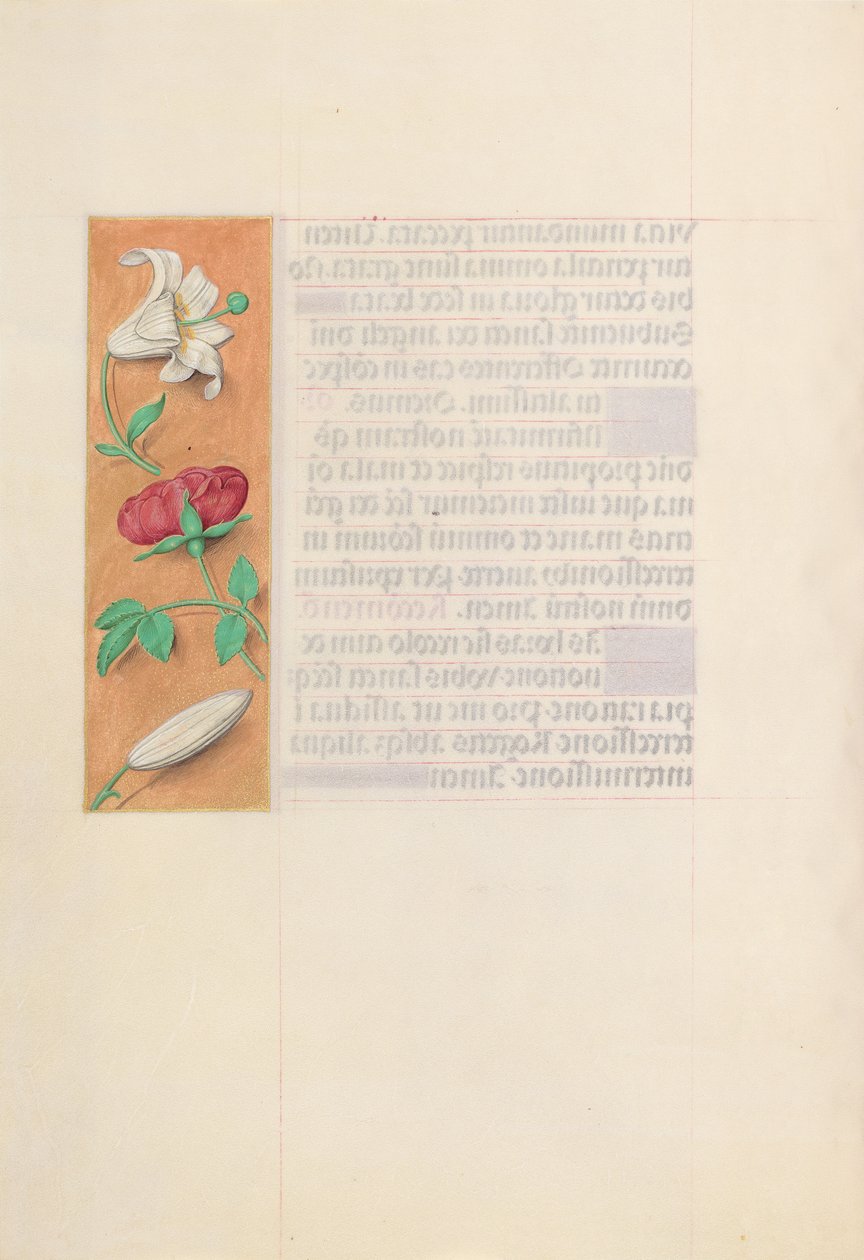 Hodiny královny Isabely Katolické, královny Španělska: Fol. 42V, c. 1500. od Master of the First Prayerbook of Maximillian