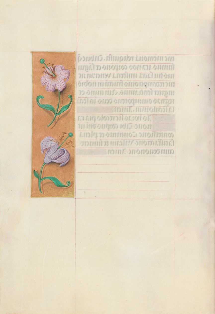 Hodiny královny Isabely Katolické, královny Španělska: Fol. 49V, c. 1500. od Master of the First Prayerbook of Maximillian