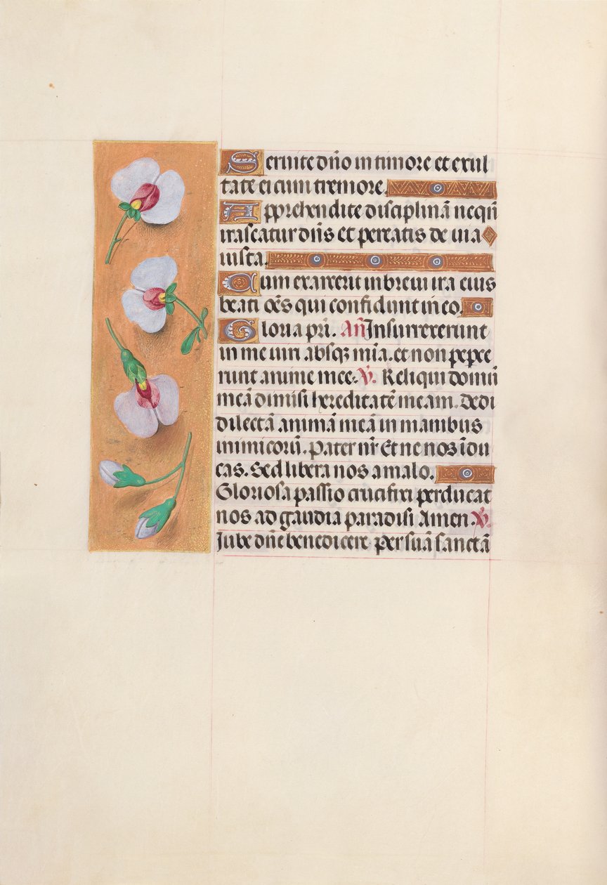 Hodiny královny Isabely Katolické, královny Španělska: Fol. 53v, c. 1500. od Master of the First Prayerbook of Maximillian