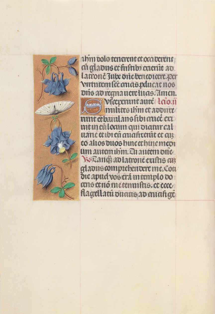 Hodiny královny Isabely Katolické, královny Španělska: Fol. 54v, c. 1500. od Master of the First Prayerbook of Maximillian