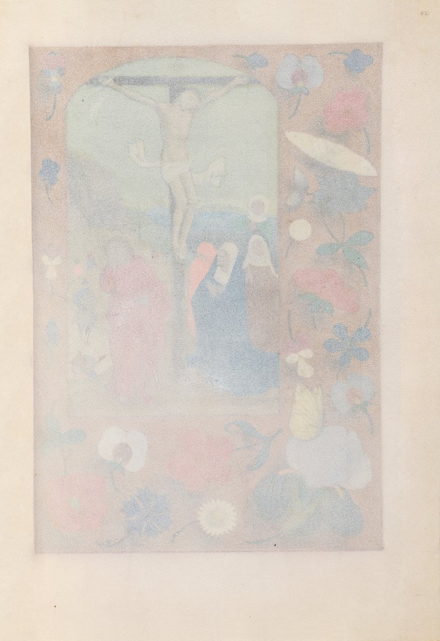 Hodiny královny Isabely Katolické, královny Španělska: Fol. 72r, c. 1500. od Master of the First Prayerbook of Maximillian