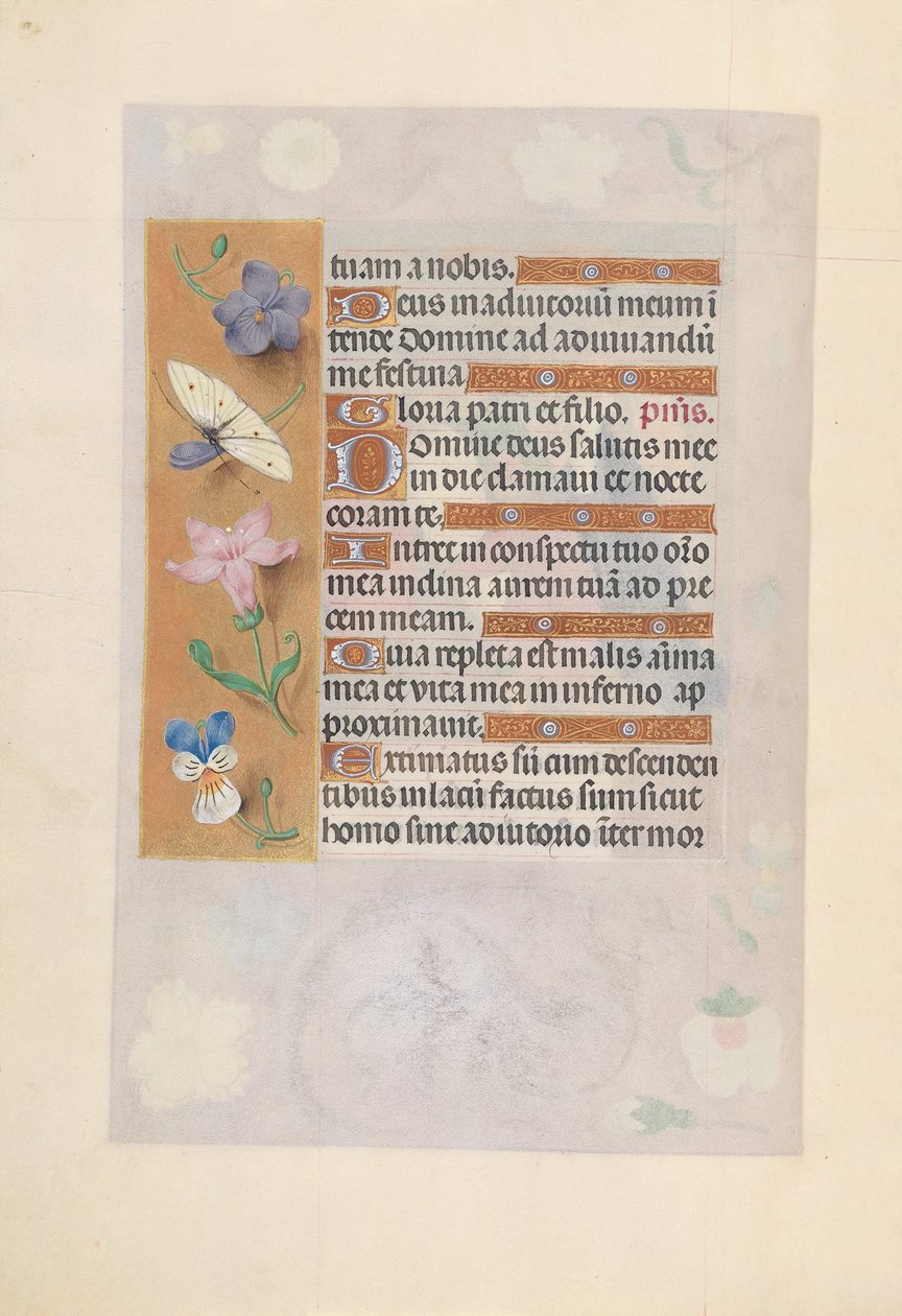 Hodiny královny Isabely Katolické, královny Španělska: Fol. 77v, c. 1500. od Master of the First Prayerbook of Maximillian