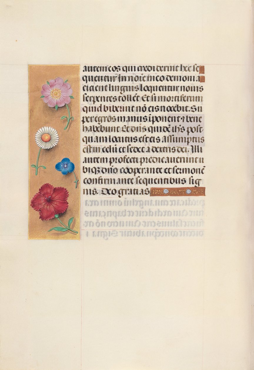 Hodiny královny Isabely Katolické, královny Španělska: Fol. 96v, c. 1500. od Master of the First Prayerbook of Maximillian