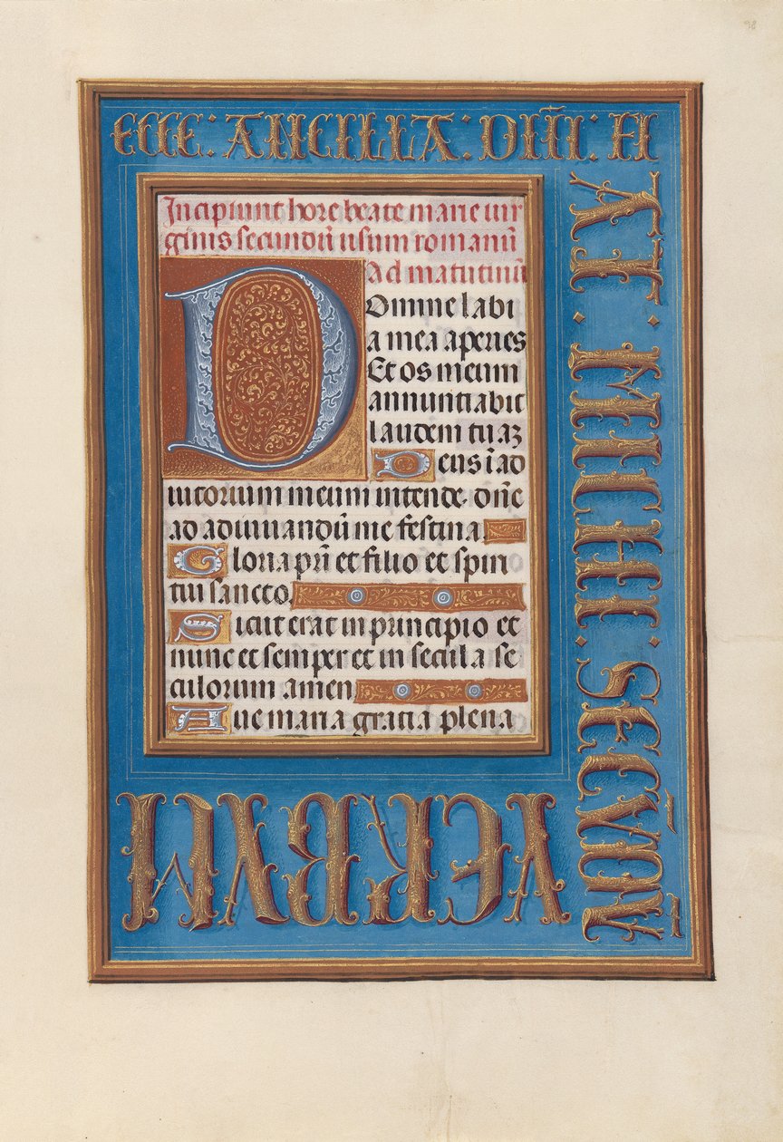 Hodiny královny Isabelly Katolické, královny Španělska: Fol, 98r, c. 1500. od Master of the First Prayerbook of Maximillian