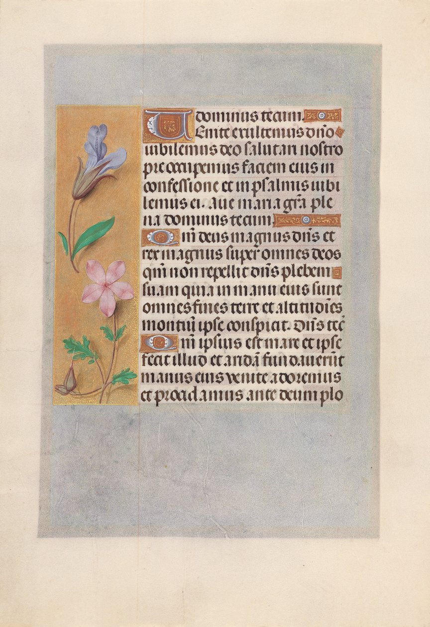 Hodiny královny Isabely Katolické, královny Španělska: Fol. 98v, c. 1500. od Master of the First Prayerbook of Maximillian