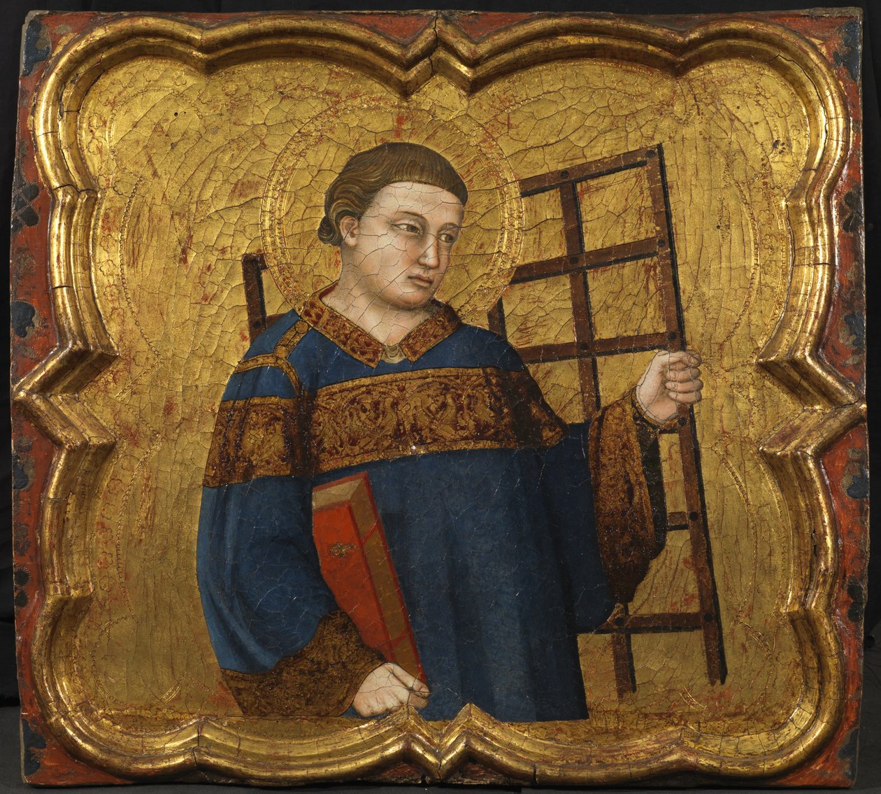St. Lawrence, c.1335 (tempera a plátkové zlato na panelu) od Master of the Fogg Pieta