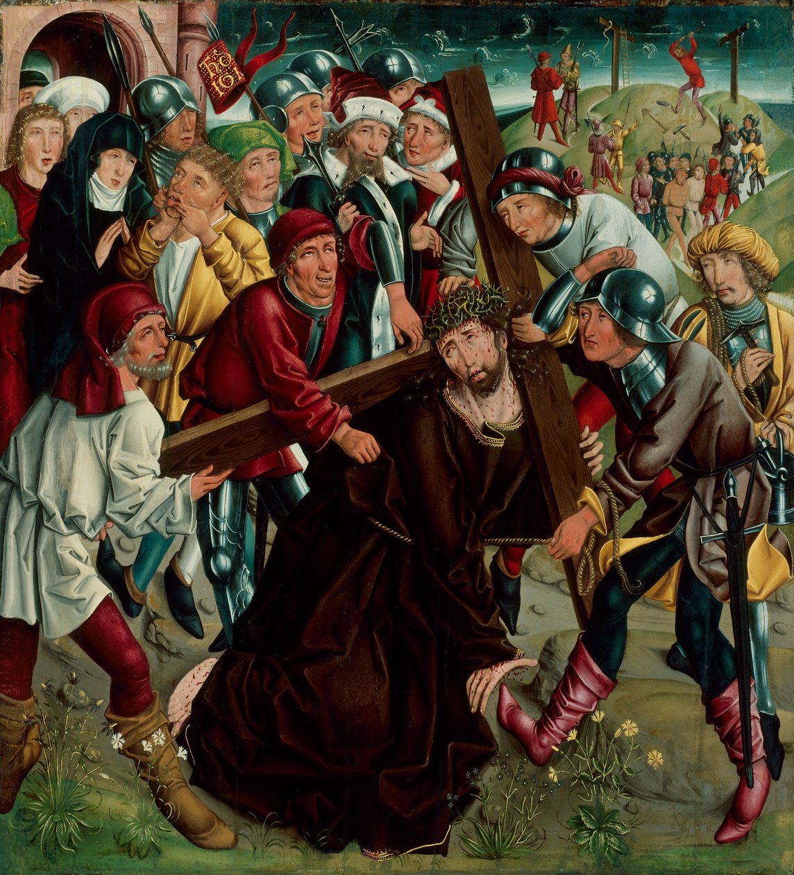 Kristus nesoucí kříž, kolem roku 1490 od Master of the Freising Visitation