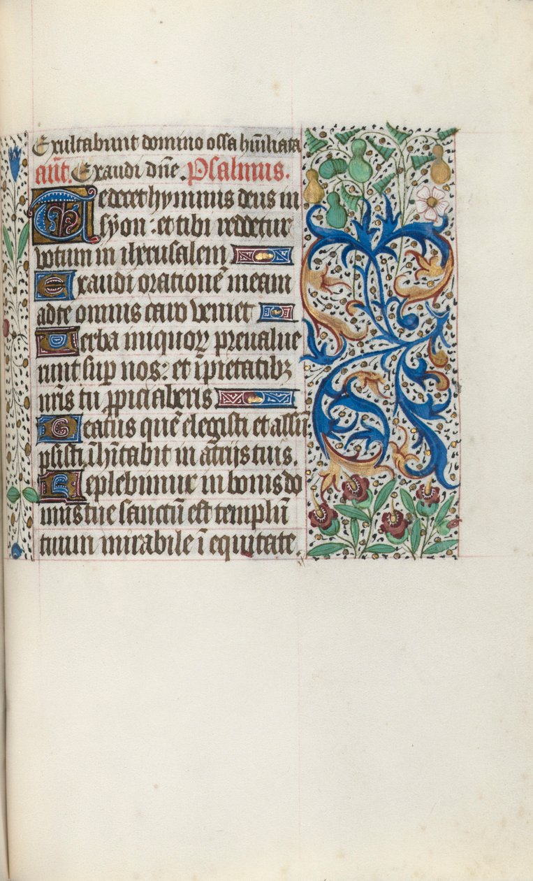 Kniha hodin (použití Rouen): fol. 136r od Master of the Geneva Latini