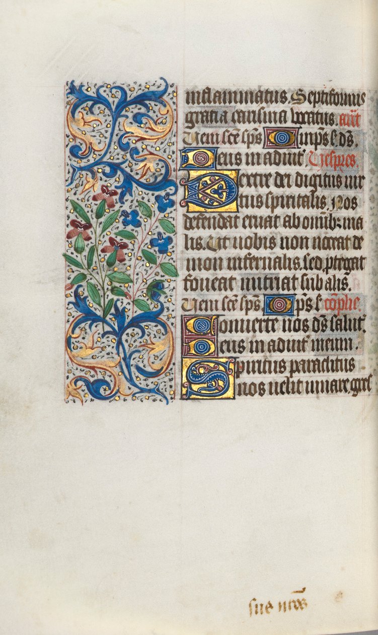 Kniha hodin Použití Rouen: fol. 101v, c. 1470. od Master of the Geneva Latini