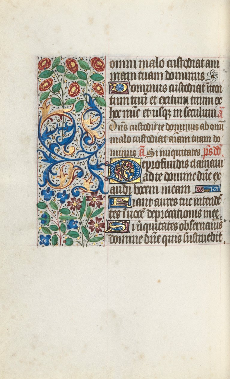 Kniha hodin Použití Rouen: fol. 105 V, c. 1470. od Master of the Geneva Latini