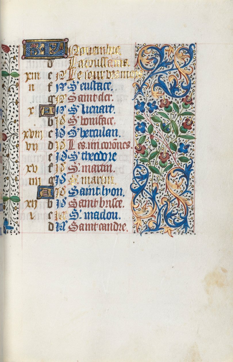 Kniha hodin Použití Rouen: fol. 111r, c. 1470. od Master of the Geneva Latini