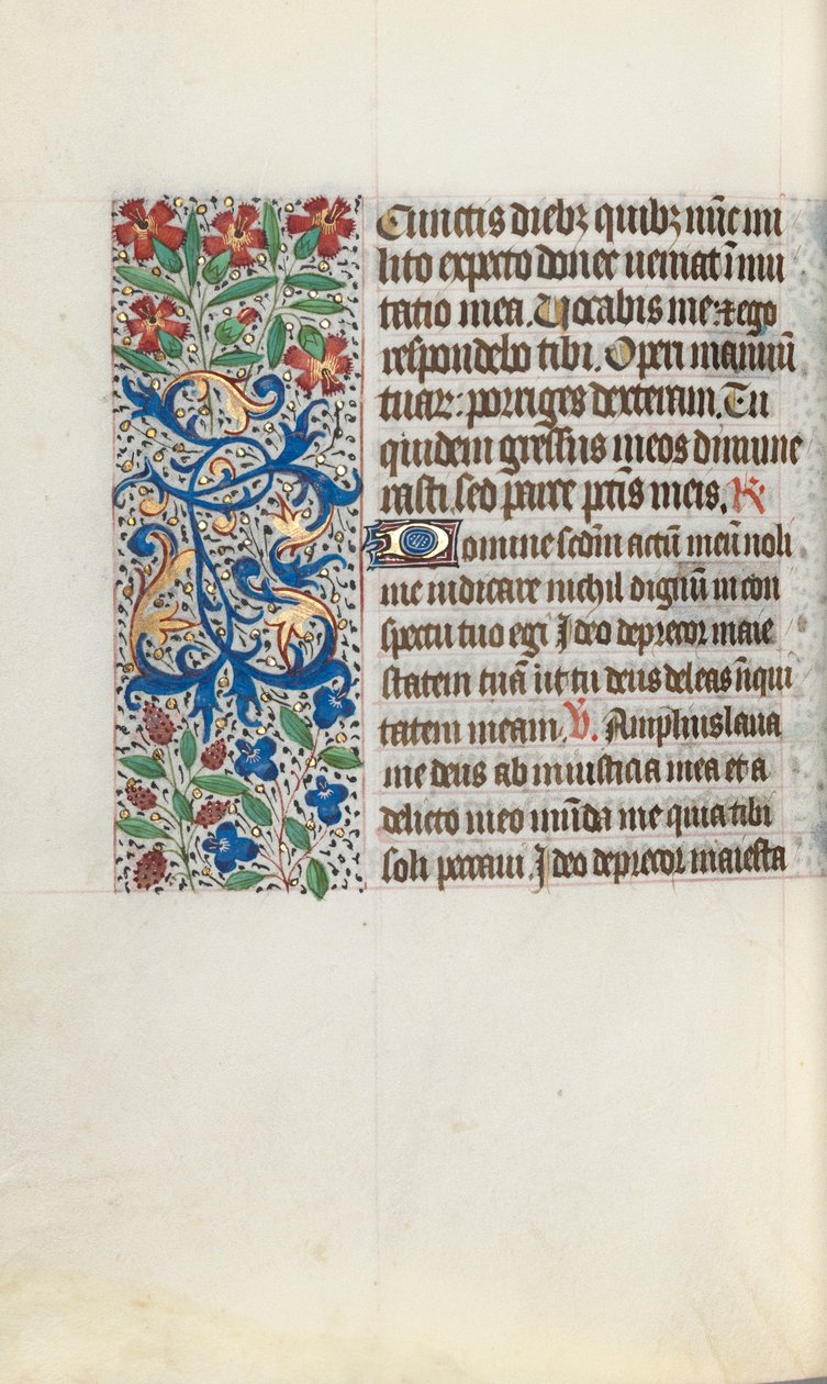 Kniha hodin Použití Rouen: fol. 124v, c. 1470. od Master of the Geneva Latini