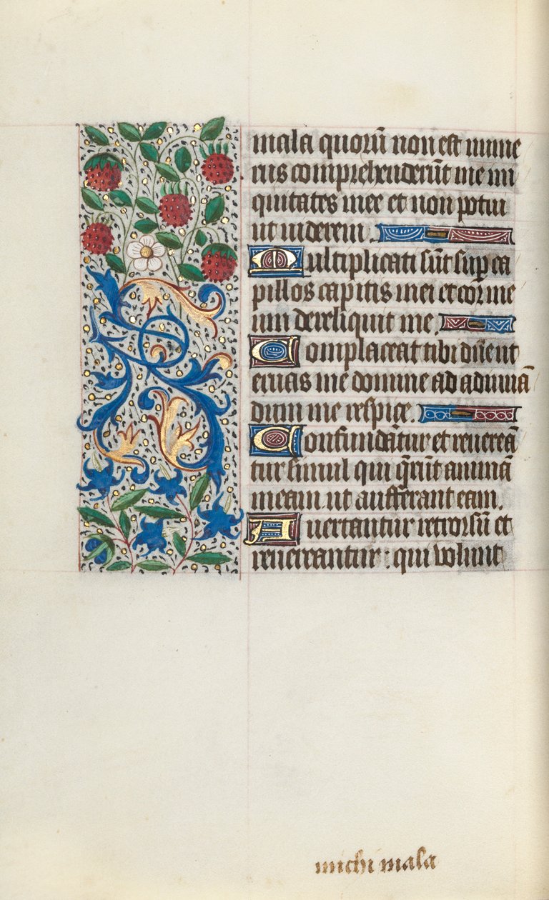 Kniha hodin Použití Rouen: fol. 126v, c. 1470. od Master of the Geneva Latini