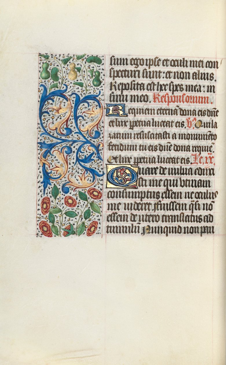 Kniha hodin Použití Rouen: fol. 132v, c. 1470. od Master of the Geneva Latini