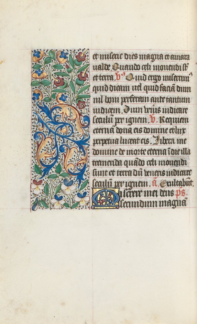 Kniha hodin Použití Rouen: fol. 133v, c. 1470. od Master of the Geneva Latini