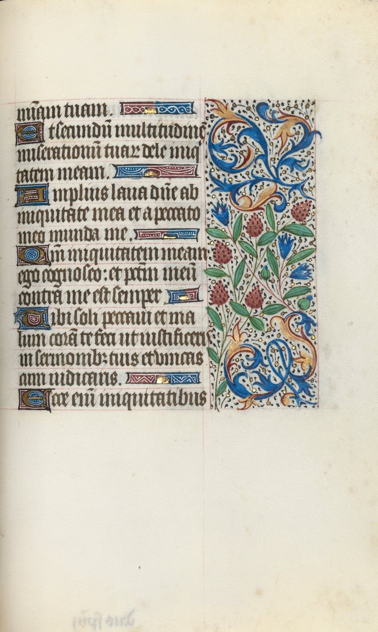Kniha hodin Použití Rouen: fol. 134r, c. 1470. od Master of the Geneva Latini