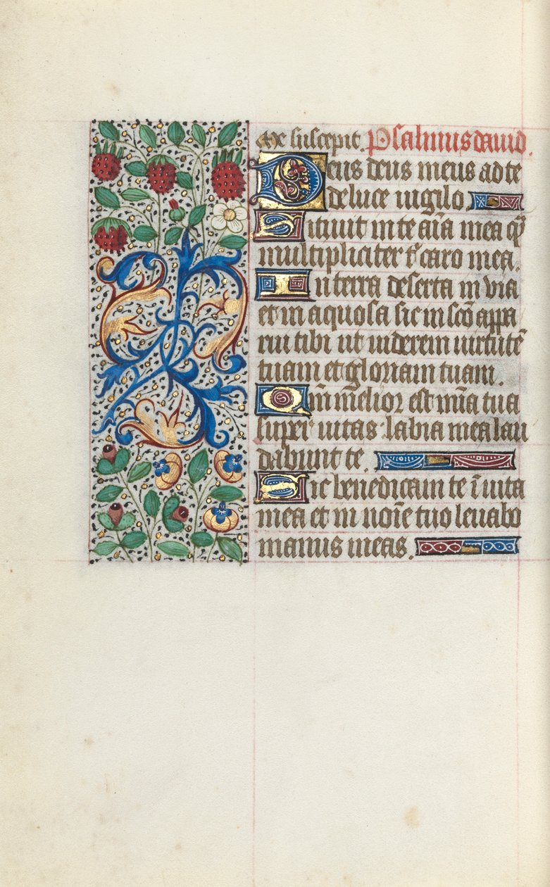 Kniha hodin Použití Rouen: fol. 137v, c. 1470. od Master of the Geneva Latini