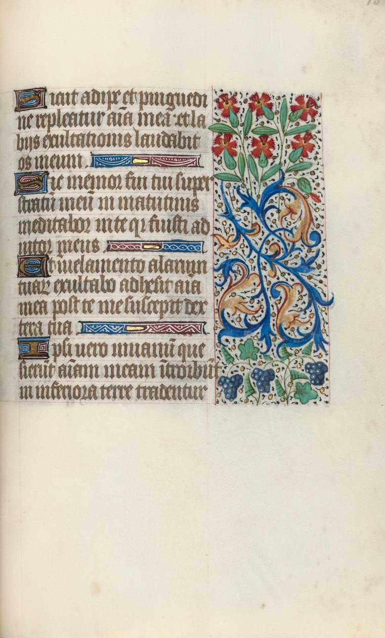 Kniha hodin Použití Rouen: fol. 138r, c. 1470. od Master of the Geneva Latini