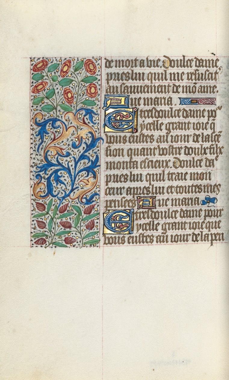 Kniha hodin Použití Rouen: fol. 150V, c. 1470. od Master of the Geneva Latini