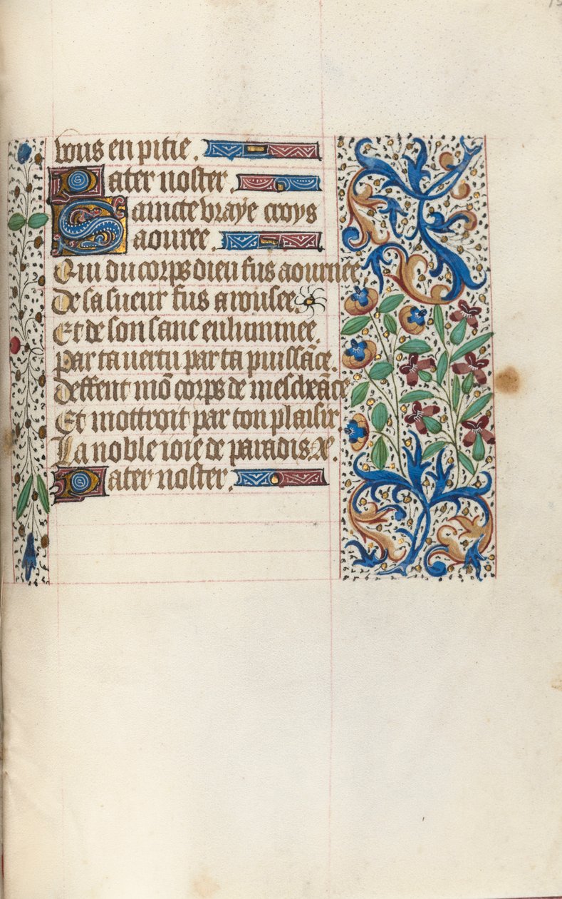 Kniha hodin Použití Rouen: fol. 154r, c. 1470. od Master of the Geneva Latini