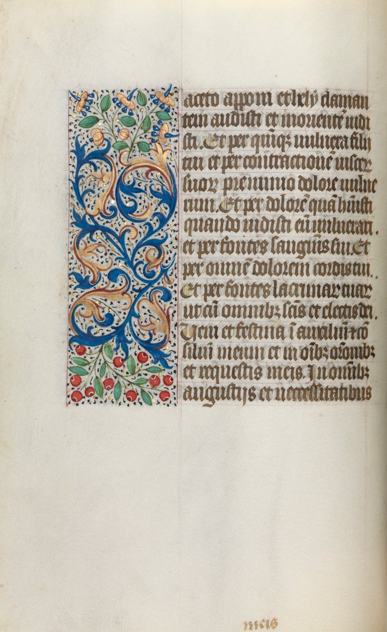 Kniha hodin Použití Rouen: fol. 20v, c. 1470. od Master of the Geneva Latini