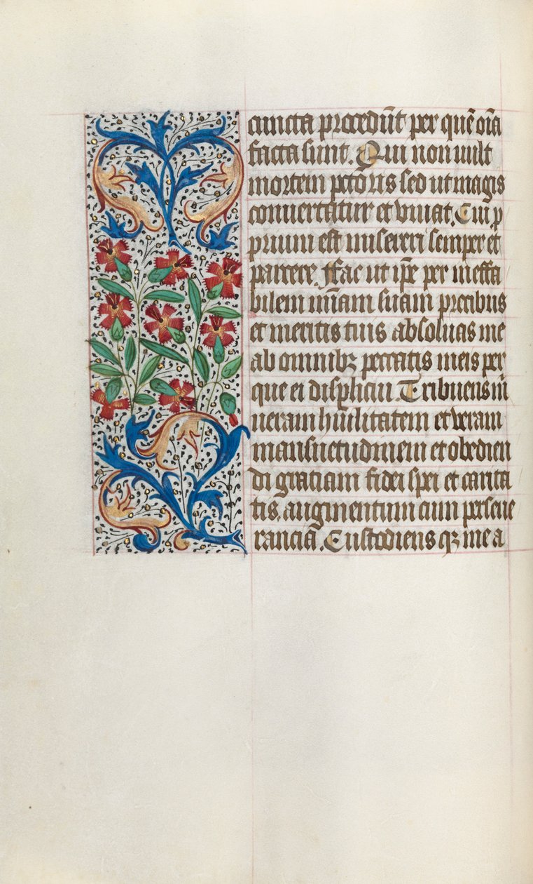 Kniha hodin Použití Rouen: fol. 24V, c. 1470. od Master of the Geneva Latini