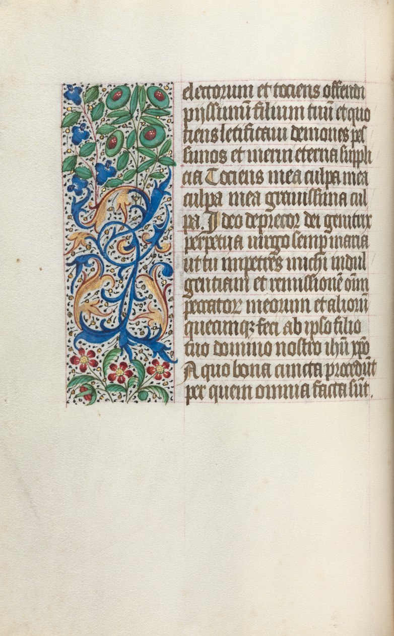Kniha hodin Použití Rouen: fol. 25V, c. 1470. od Master of the Geneva Latini
