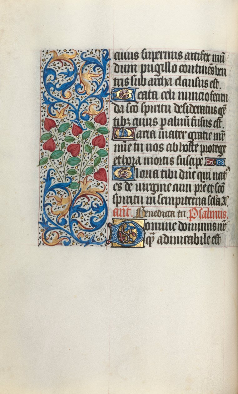 Kniha hodin Použití Rouen: fol. 30v, c. 1470. od Master of the Geneva Latini
