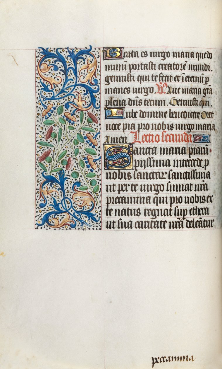 Kniha hodin Použití Rouen: fol. 35V, c. 1470. od Master of the Geneva Latini