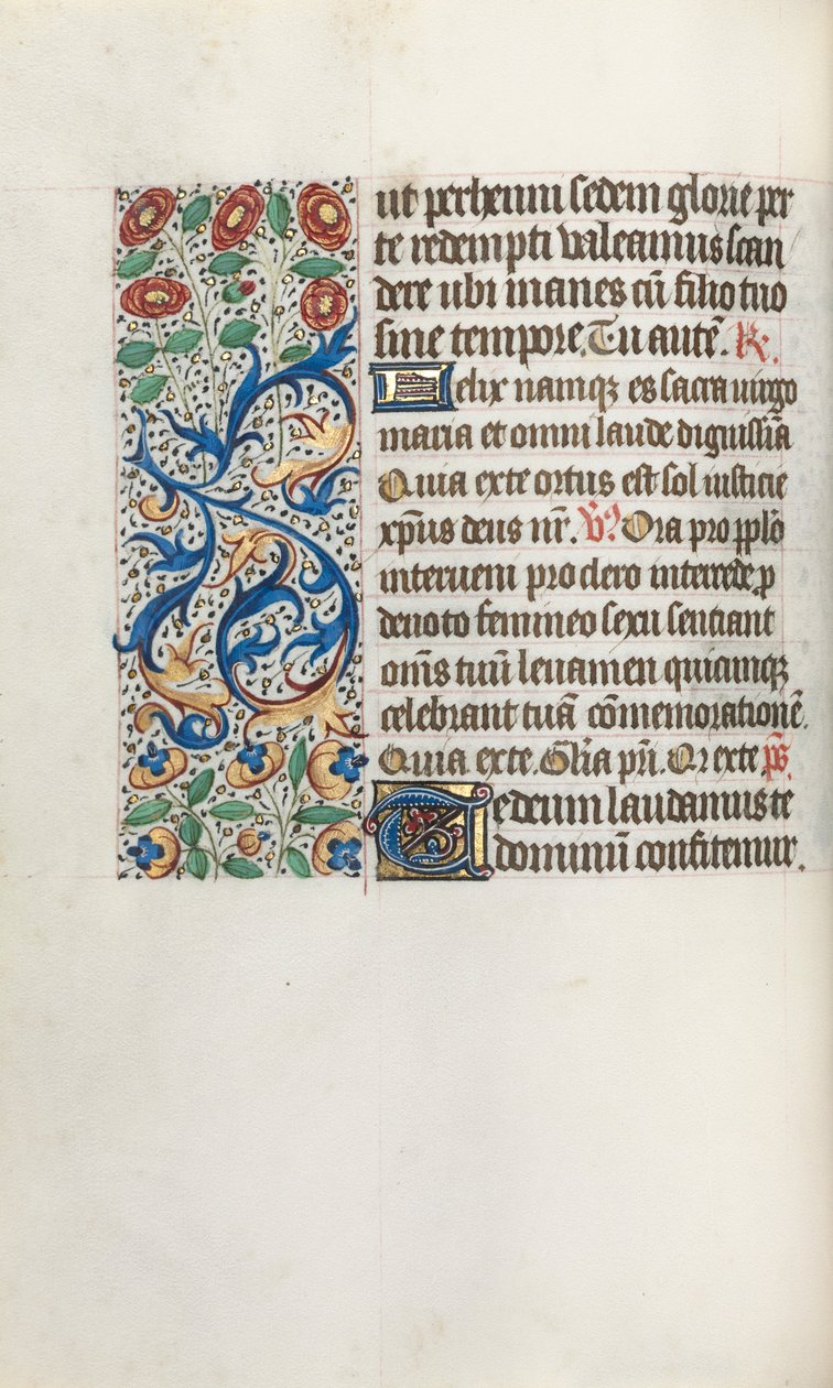 Kniha hodin Použití Rouen: fol. 36v, c. 1470. od Master of the Geneva Latini