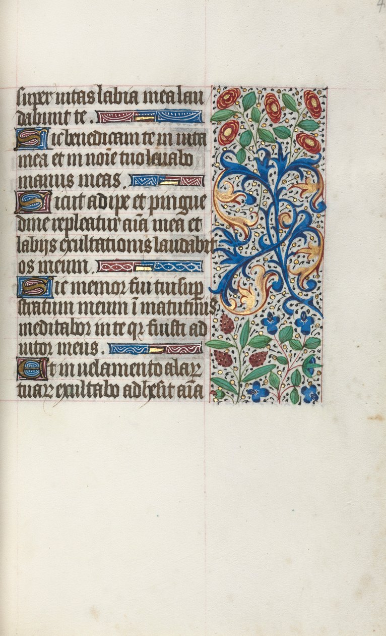 Kniha hodin Použití Rouen: fol. 40r, c. 1470. od Master of the Geneva Latini