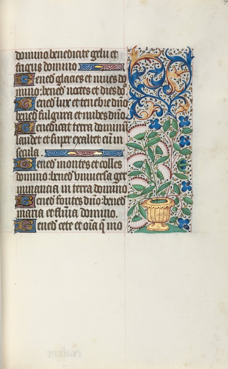 Kniha hodin Použití Rouen: fol. 43r, c. 1470. od Master of the Geneva Latini