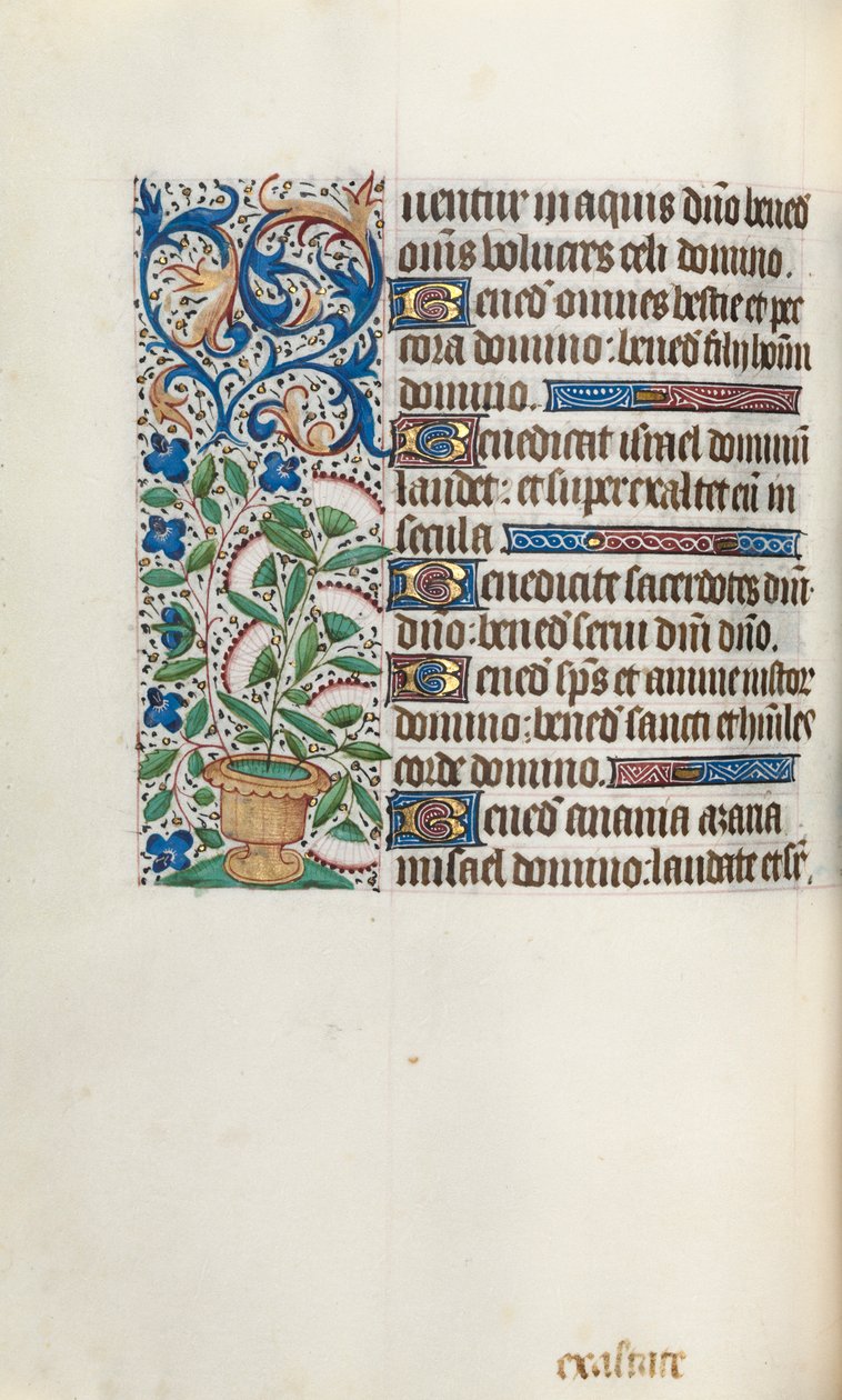 Kniha hodin Použití Rouen: fol. 43v, c. 1470. od Master of the Geneva Latini