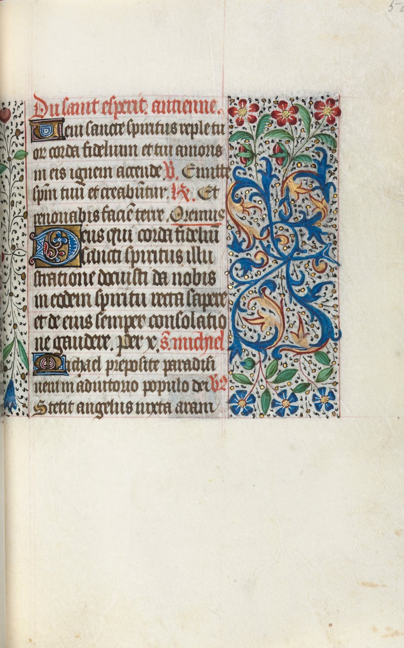 Kniha hodin Použití Rouen: fol. 50r, c. 1470. od Master of the Geneva Latini