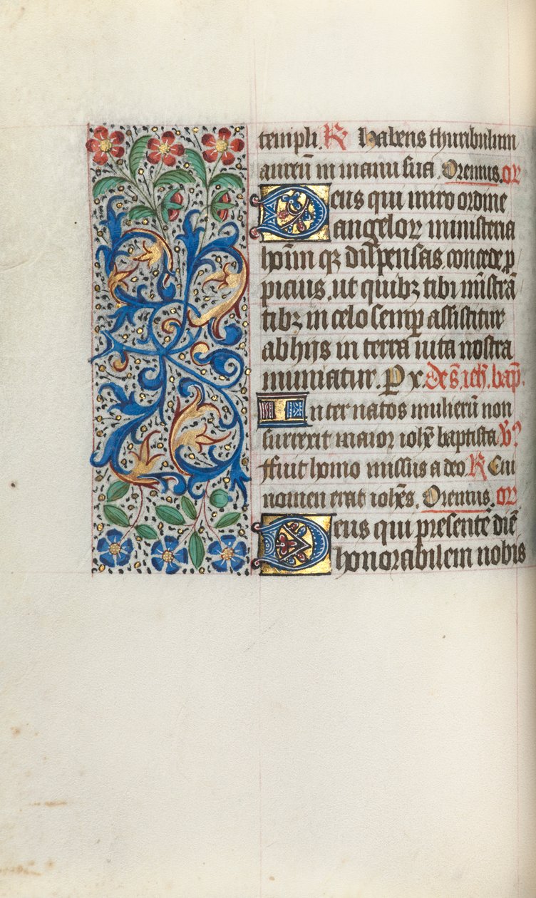 Kniha hodin Použití Rouen: fol. 50V, c. 1470. od Master of the Geneva Latini