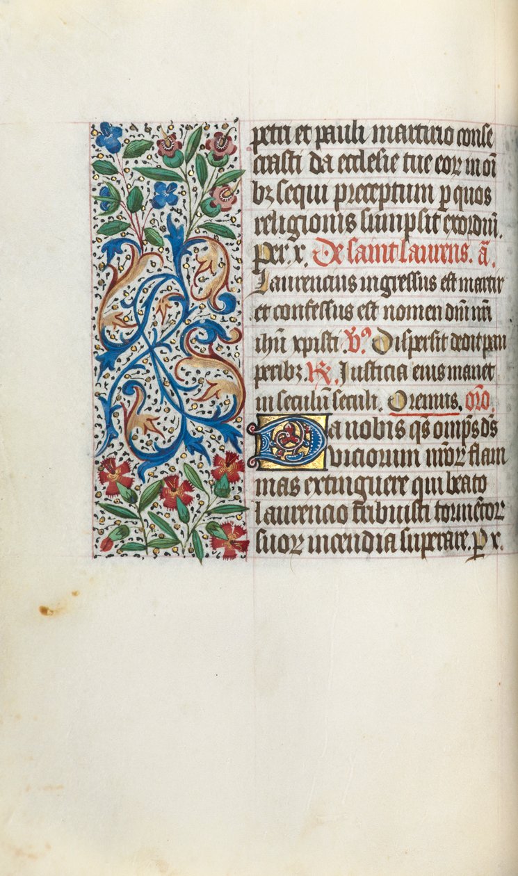 Kniha hodin Použití Rouen: fol. 51v, c. 1470. od Master of the Geneva Latini
