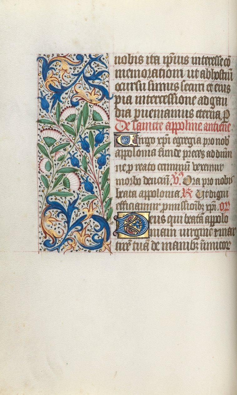 Kniha hodin Použití Rouen: fol. 54v, c. 1470. od Master of the Geneva Latini